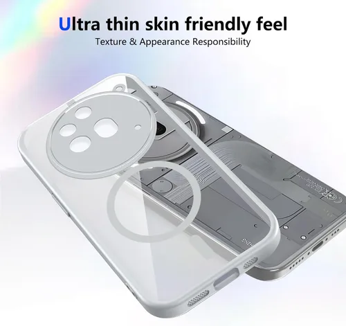 Vista 547 de Funda magnética transparente compatible con Xiaomi 17T, color negro 2 en 1 PC + TPU cubierta de teléfono a prueba de golpes, carcasa protectora