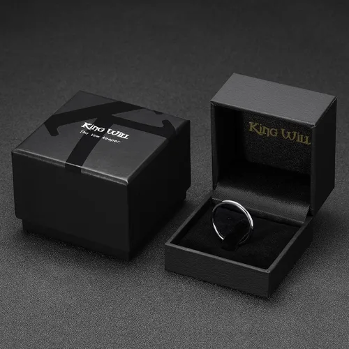 Vista 53 de King Will Alianza de boda de carburo de tungsteno para hombres y mujeres, anillos de promesa para parejas abovedados de alto pulido