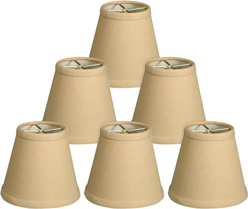 Vista 7 de Royal Designs, Inc. Lámpara de araña de tapa dura Empire Basic Shade CS-984-5AGL, oro antiguo, 3 x 5 x 4,5