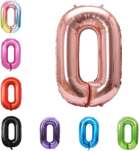 Vista 7 de Globo grande de helio con números 0-9 de 40 pulgadas para cumpleaños, bodas y fiestas (rojo, 9)