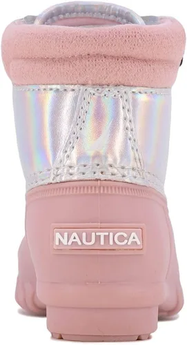 Vista 3 de Nautica Botas de invierno impermeables para niños, botas de pato para niños, niñas y niños, niños (niños grandesniños pequeños)