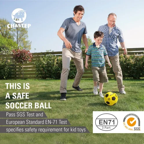 Vista 4 de pelota fe fútbol de espuma de piel integral de 8 pulgadas, perfecta para niños o aprendices del juego, para ejercicios en el exterior