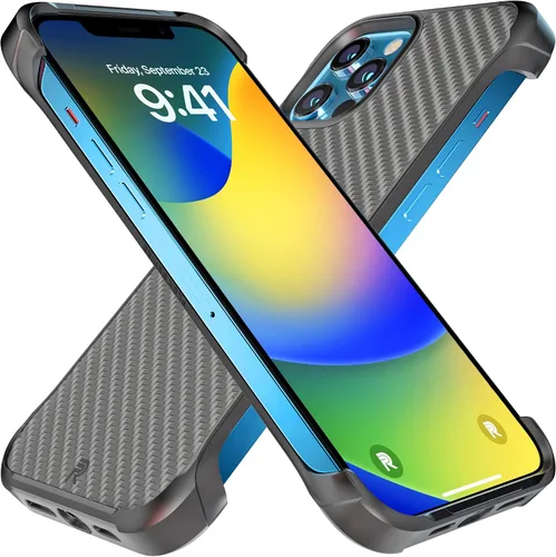 Vista 12 de REBEL Funda transparente para iPhone 12 Mini [Crystal Series Gen-2] sin amarillamiento, doble arañazos, protección a prueba de golpes, agarre