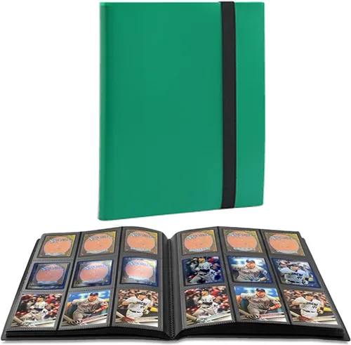 Vista 6 de Carpeta Portadora de Cartas Coleccionables, Álbum Carpeta Coleccionista de Cartas Deportivas de 9 Bolsillos para TCG, MTG, Yugioh, tarjetas