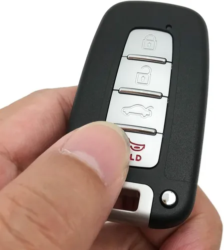 Vista 4 de Horande Carcasa de repuesto para llavero de entrada sin llave para Hyundai Sonata Elantra Genesis Sedan Veloster para llavero Kia Optima con control