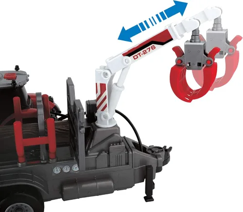 Vista 6 de Dickie Toys 203737003AMA Massey Ferguson 8737 203737003 Juguete con luz de fricción Sonido y Remolque, funciona con pilas, 16.5 in, multicolor