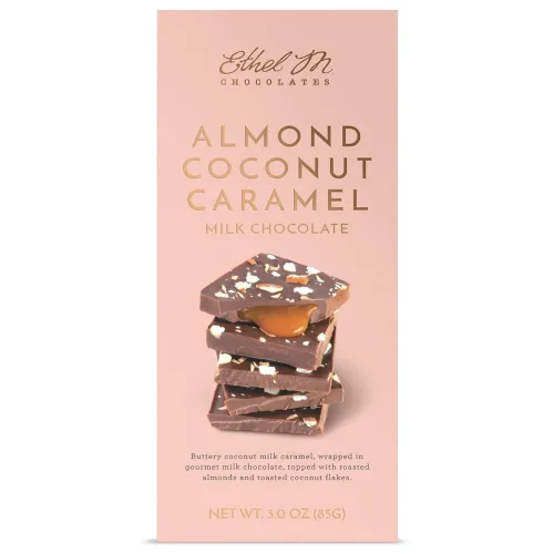 Vista 4 de Ethel M Chocolates - Cesta de regalo de chocolate con leche, colección clásica de chocolate con leche y barras de chocolate con leche prémium