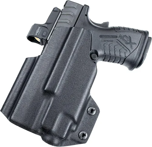 Vista 2 de Dentro de la funda para cinturón de cintura se adapta a Springfield XD-M Elite de 3.8 pulgadas con Streamlight TLR-7 / TLR-8 Negro