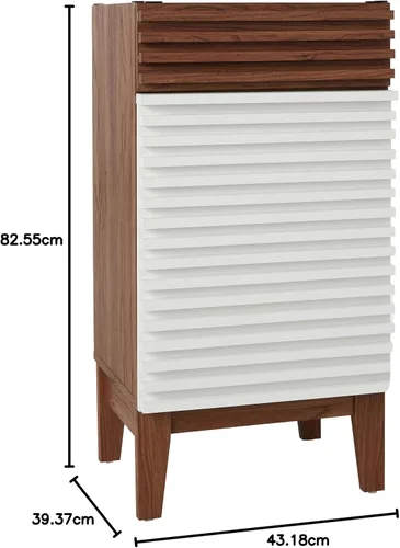 Vista 63 de Modway Render 23.5" tocador de baño en nogal (lavabo no incluido)