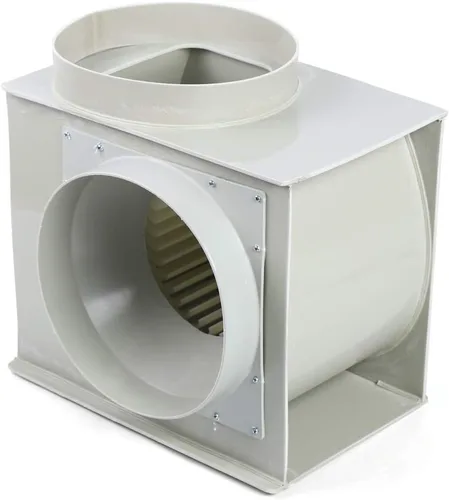Vista 5 de Kaibrite Extractor centrífugo de 10 pulgadas, ventilador centrífugo de grado comercial 1354CFM, ventilador de ventilación, ventilador de laboratorio