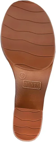 Vista 6 de Dunes Sydney - Sandalia de madera sintética para mujer, plantilla de espuma viscoelástica y tecnología LiteSole, Negro, 1