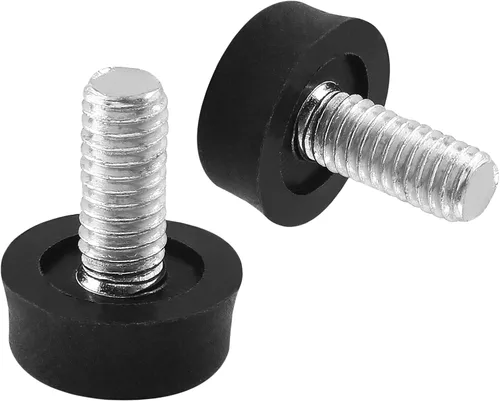 Vista 4 de Biaungdo Niveladores ajustables para muebles, M6x15 mm, negro, 24 piezas