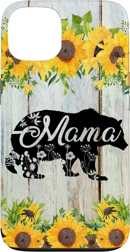 Vista 7 de Mama Bear Rustic Woodgrain Sunflowers Farmhouse Country Mom Case for iPhone 17