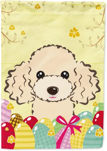Vista 118 de Caroline's Treasures BB1920CHF - Bandera de caza de huevos de Pascua con diseño de bulldog francés, para casa, gran porche, para colgar en la pared