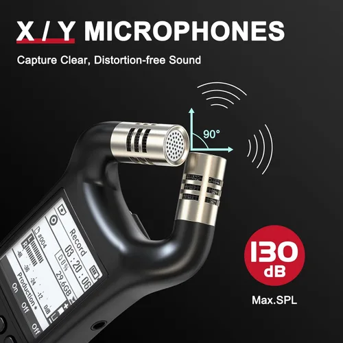 Vista 3 de Xvive Grabadora estéreo portátil XV1-R e interfaz de audio