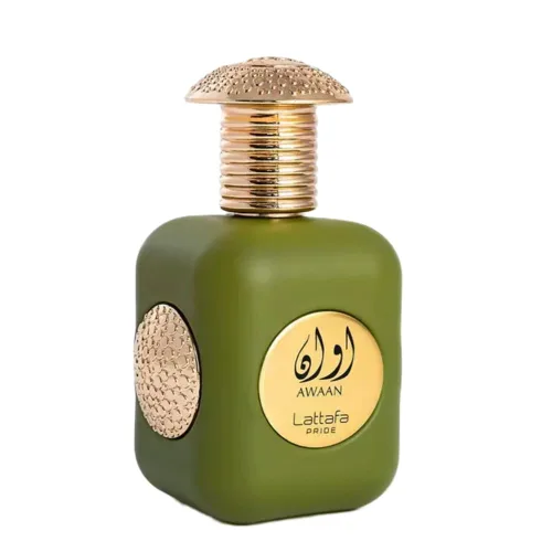 Vista 2 de Lattafa Awaan Gold Eau De Parfum Spray para Unisex, 3.4 onzas