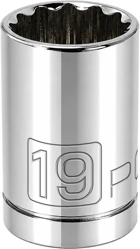 Vista 22 de Powerbuilt 642303 1/2" Dr. 12 Pt. SAE Socket estándar, 11/16
