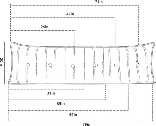 Vista 6 de Almohada de cuña de cama para cabecero,Almohada triangular grande para cabecero,Almohadas de sofá cama para lectura,Almohada larga de terciopelo