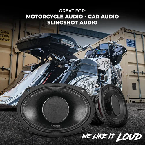 Vista 3 de DS18 PRO-HY69.4B - Altavoz híbrido de rango medio resistente al agua 6x9 con controlador de 1 pulgada, 500 W, potencia máxima de 4 ohmios, rango