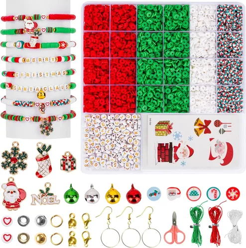 Vista 9 de Goldwise Kit de Pulsera de la Amistad 4 Cajas-13078 Piezas 72 Colores Kits para Hacer Pulseras con Arcilla, Cuentas de Semillas de Vidrio y Cuentas