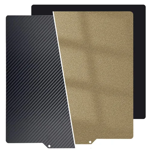 Vista 13 de Placa de construcción mejorada de 120x120mm, cama de impresión PET+PEI lisa/texturizada, placa de construcción de acero con resorte de doble cara