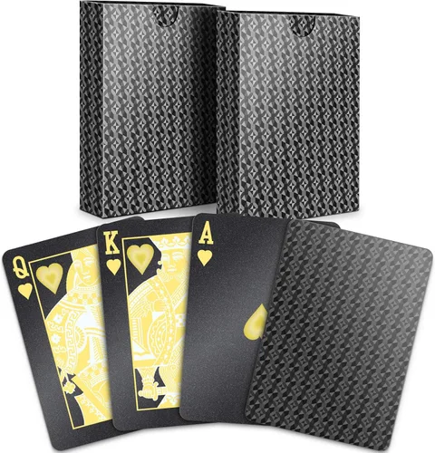 Vista 10 de BIERDORF Cartas de Juego de Póquer Impermeables de Plástico - Baraja Duradera y Elegante - Cartas Profesionales Premium de Índice Estándar