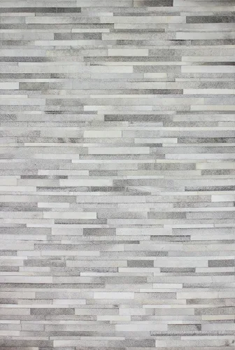 Vista 11 de Elegante alfombra rectangular de piel de vacuno, elegante, antideslizante, cheurón, para sala de estar y entrada, alfombra de piso