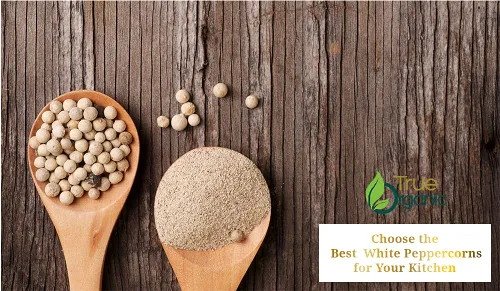 Vista 3 de True Organic Polvo de granos de pimienta blanca, 16 onzas, pimienta orgánica certificada por USDA y Kosher, granos de pimienta blanca orgánica