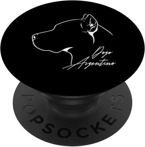 Vista 6 de Funny proud Dogo Argentino profile dog mom dog PopSockets MagSafe PopGrip for iPhone