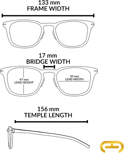 Vista 3 de Gafas de sol para hombre, Harleem sin montura clásica, rectangular, protección UV, a la moda, ultraligeras