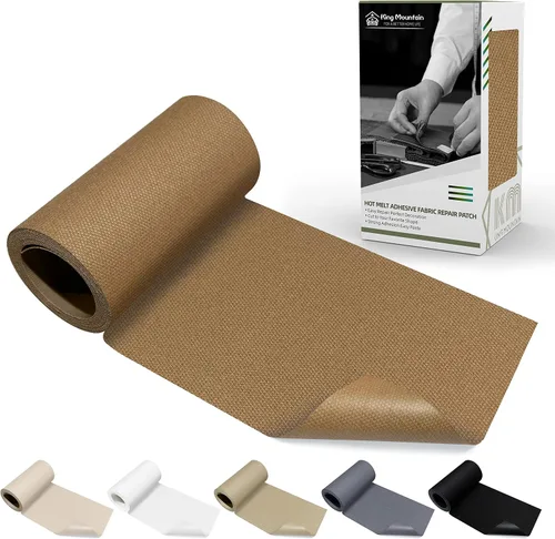 Vista 19 de KING MOUNTAIN Parche de lona para planchar, 3 x 60 pulgadas, parche de reparación de tela 100% algodón impermeable, utilizado para varios sofás