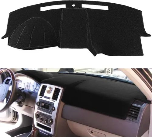 Vista 6 de Funda para salpicadero con alfombrilla de ajuste personalizado para Chrysler 300 300C 2005-2010, protector de almohadilla para tablero de color gris