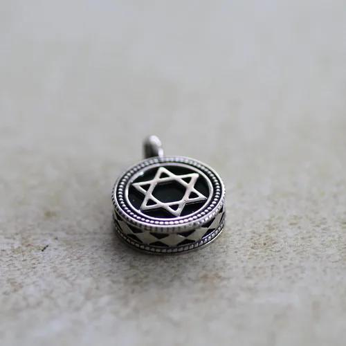 Vista 3 de Colgante de plata de ley con estrella de David, collar de estrella de David, dije de estrella de David, collar religioso, joyería unisex, joyería