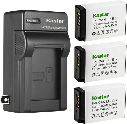 Vista 6 de Kastar Reemplazo del cargador de batería de pared de CA para Canon LP-E17 LPE17, LP-E17H, Canon EOS M3, EOS M5, EOS M6, EOS M6 Mark II, EOS 77D