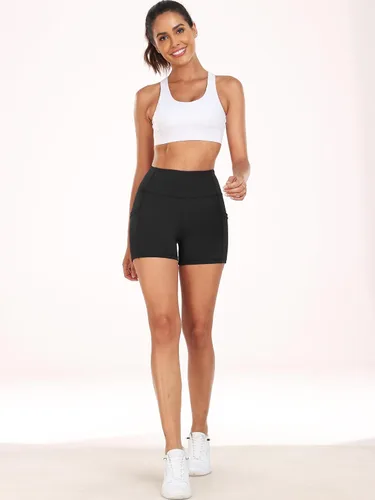 Vista 3 de CADMUS Pantalones cortos de yoga de cintura alta para mujer de 3 pulgadas, 4 pulgadas, 6 pulgadas, 7 pulgadas, 8 pulgadas, sensación desnuda
