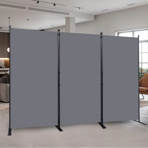 Vista 21 de Divisor de habitación portátil de 6 pies y pantallas de privacidad plegables, divisor de tela de 102 pulgadas de ancho para separación
