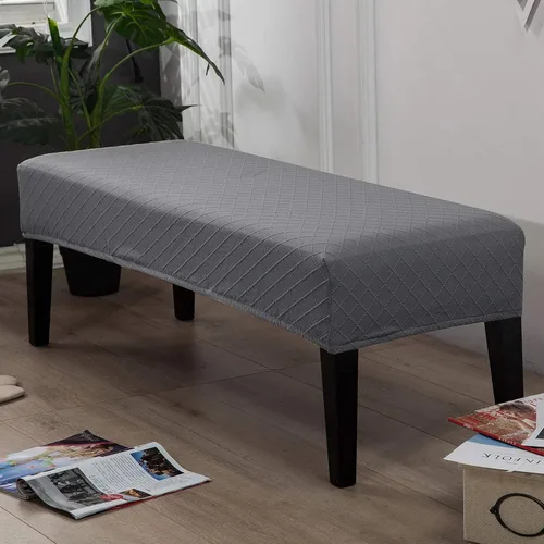 Vista 5 de SearchI Juego de 4 fundas para sillas, fundas de asiento para sillas de comedor, fundas de asiento elásticas de jacquard para sillas de comedor