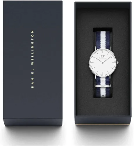 Vista 6 de Daniel Wellington Reloj Clásico Tela Oro Rosa (Poliéster)