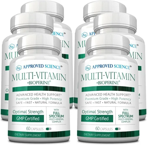 Vista 7 de Approved Science Multi-Vitaminas - con vitaminas B de espectro completo, té verde, luteína, licopeno, zeaxantina, bioperina - 180 cápsulas