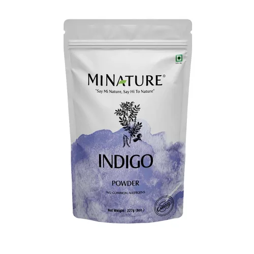 Vista 9 de Polvo índigo natural, 4.02 oz (4 onzas), Indigofera Tinctoria, Rajasthani Indigo Powder para tinte para el cabello, color natural del cabello por mi