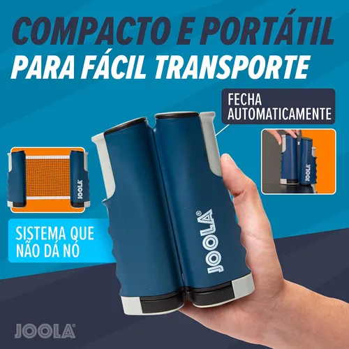Vista 6 de JOOLA Red retráctil de ping pong con abrazaderas – Red de tenis de mesa se estira 5.75 pies – Abrazaderas en la mesa de hasta 2 pulgadas de grosor