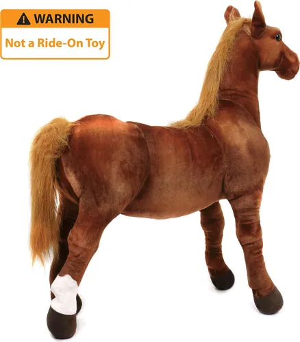 Vista 5 de TigerHart Thorsten The Thoroughbred Horse - Poni de peluche grande de 3 pies