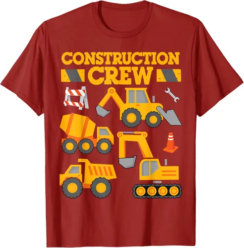 Vista 66 de Construction Crew Worker Excavator - Camiseta para niños y niñas Negro