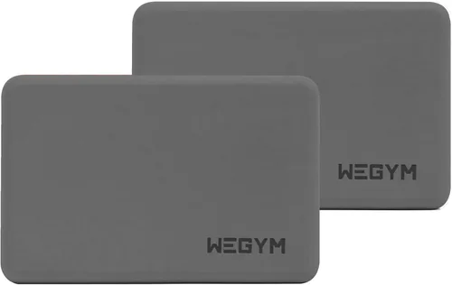 Vista 11 de WeGym Yoga Blocks for Yoga and Pilates, 3-Height Stackable Support at Home Supportive sides, comfortable grip, yoga, Pilates, mobility training