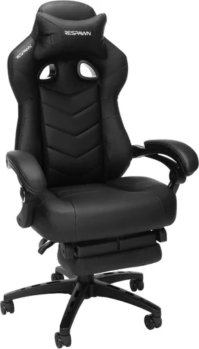 Vista 7 de RESPAWN 110 Pro Silla Ergonómica para Juegos con Reposapiés para Adultos - Cómoda Silla Reclinable de Oficina para Juegos con Soporte Lumbar