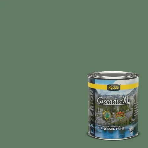 Vista 70 de Rodda Paint CASCADIA XL Pintura e imprimación satinada exterior en uno, cuarto de galón, resistencia industrial