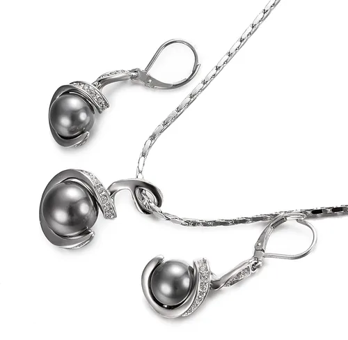 Vista 3 de Yoursfs 18 KGP - Juego de joyas de nudo vintage con clip para collar