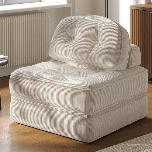 Vista 11 de Dowinx Sofá cama plegable con almohada, cómodo sofá cama convertible para adultos, hogar, sala de estar y juegos, diseño moderno y cómodo