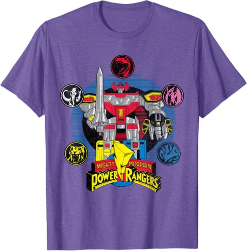 Vista 8 de Power Rangers Camiseta Megazord Asfalto