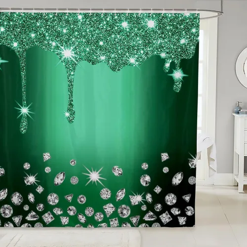 Vista 21 de Cortina de baño de flores de margarita para niños y niñas, cortina de ducha floral para decoración de baño, 72 x 72 pulgadas, retro, floral